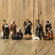 Kayannuo Manger Set Resin Crafts Ornaments Nativity Religious Gifts